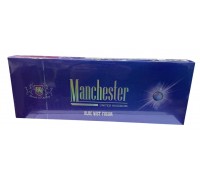 Сигареты Manchester Blue Mist Fushion (Манчестер Кнопка Черника Суперслим )
