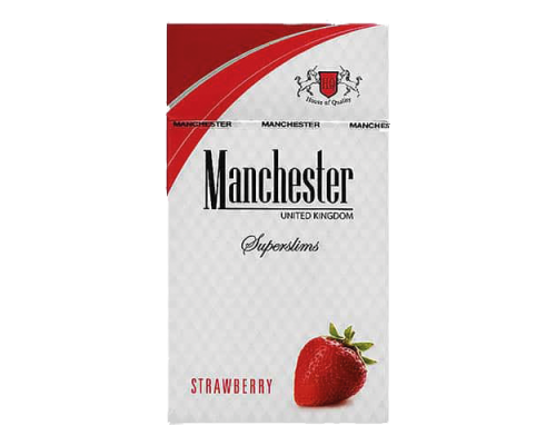 Сигареты Manchester Strawberry SuperSlims Клубника оптом Сигареты Manchester Strawberry SuperSlims Клубника оптом